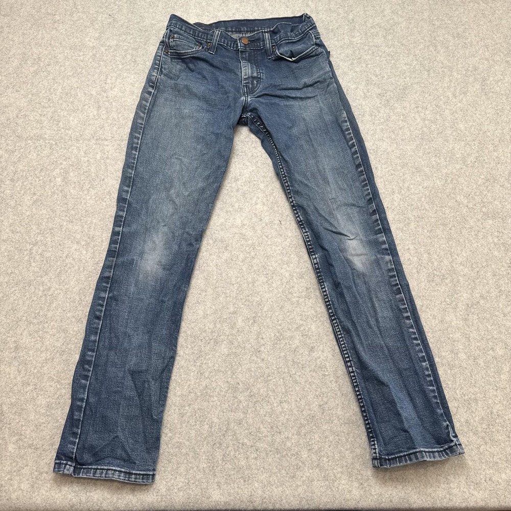 Levi's 511 Jeans Mens 30x32 (28x28) Blue Slim Straight Med Wash Stretch Denim